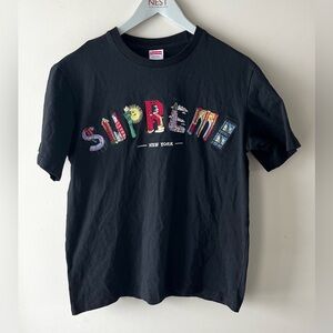 Supreme SS 2019 New York City Arc Tee-Black-Size L-Embroidered Logo-Streetwear